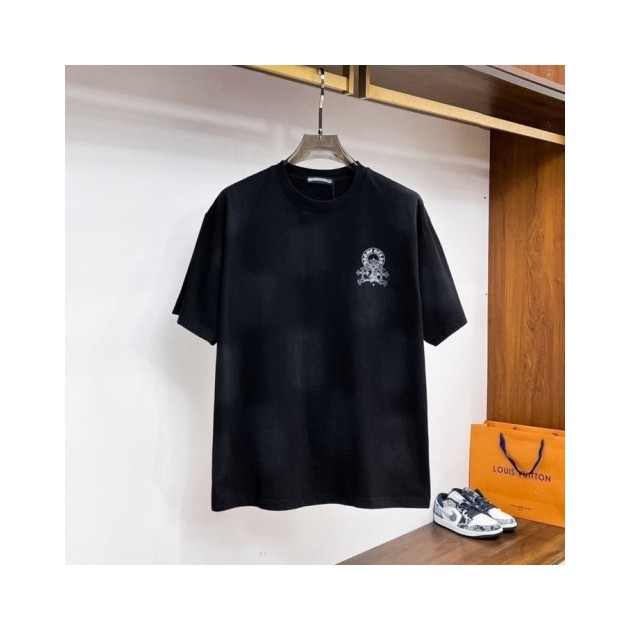 CHROME HEARTS 크롬하츠 십자가 워싱 나염 반팔